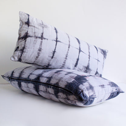 Set 2 Cojines Lino Acqua Profundo Shibori by Paula Délano