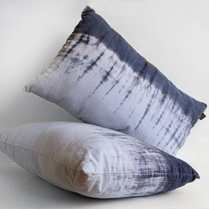 Set 2 Cojines Lino Amanecer en el Bosque Shibori by Paula Délano