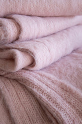 Manta Alpaca Suri Rosa 140x230 cms