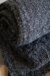 Manta Baby Alpaca Bouclé Grafito 130x160 cms