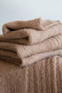 Manta Alpaca Suri Bouclé Camel 110x175 cms