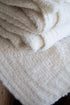 Manta Alpaca Suri Peinada Ecru 100x150 cms