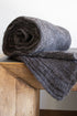 Manta Alpaca Suri Peinada Carbon 95x150 cms