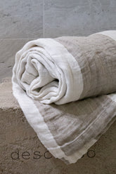 Chal Lino Jacquard Algarve Franjas